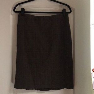 Super Cute Brown Plaid Skirt